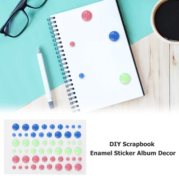 Segatud Värvikas Emailiga Dots Kleebis DIY Scrapbooking Kaardi Albumi Kaunistamiseks Käsitöö Suger Sprinkles Dots Uus 2019