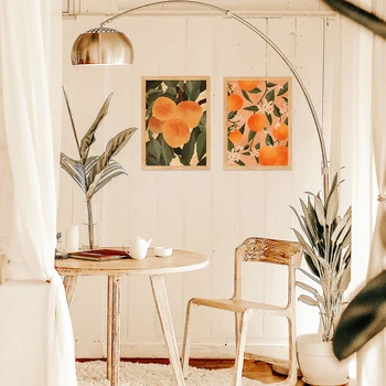 Sidrun (Citrus Lõuendile Maali Prindib Köögi Seina Art Decor Vinatge Botaanika Puu-Plakat Pildid Kodus Toas Teenetemärgi Plakat