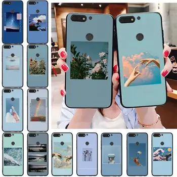 Sinine Kunsti Esteetika Telefoni Puhul Huawei Honor 7C 7A 8X 9X 8A 10i 20lite 10 10lite 20S 20 8C 7X 8S 7S 9A 10X lite