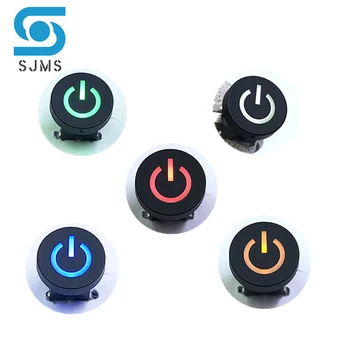 SJMS 5tk 6*6*9.5 mm 0-9 6PIN DIP Taktitunne Surunupp-Lüliti Mikro-Key Power Puutetundlikud Lülitid Punane Sinine Valge Led Light Touch