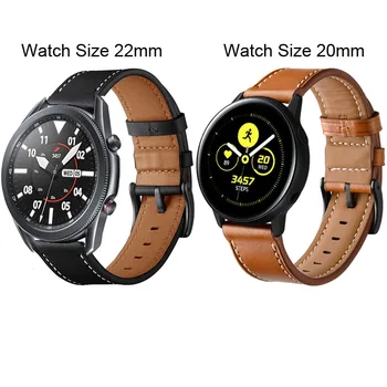 Smart Watch Band Samsung Galaxy Vaata 3 45mm 41mm 46 mm 42mm Käik S4 S3 S2 Aktiivne 2 44mm 40mm Rihm Nahast Milanese Käevõru