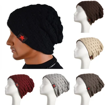 Star Label Naised Mehed Beanie Müts Unisex Kootud Soe Talvine Müts (Solid Color Elastne Paksenema Tüdrukud Ühise Põllumajanduspoliitika Kapott
