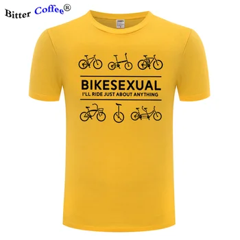 Suvel Hot Müük Bikesexual Jalgrattur Mees, T-Särgid Jalgratta Biking Bike Jalgrattasõit T-Särk Meeskonna Kaela Lühikeste Varrukatega Riideid Puuvill Tees