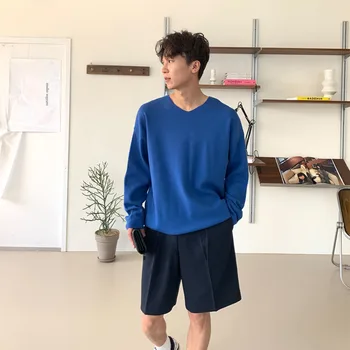 Suvel korea lühikesed Püksid Meeste Mood (Solid Color Business Casual Kleit, lühikesed Püksid Meeste Streetwear Wild Lahti Ülikond Püksid Mens M-XL