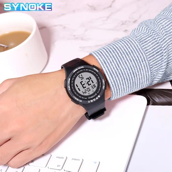 SYNOKE Meeste Käekellad Veekindel Sport Watch LED Digital Watch Ultralight Suur Dial Õpilased Elektroonilised Kellad Reloj Hombre