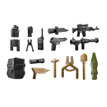 Sõjalise Seeria Mini Vägede Vedaja SWAT Sõdur Relva tarvikud Hoone Plokid, Tellised, Mänguasjad, Kingitused