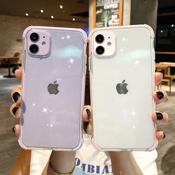 Telefon Case For iPhone Mini 12 12 11 Pro X-XR, XS Max 7 8 Plus SE 2 Luksus Paistab Glitter Bling Pehme TPU Põrutuskindel iPhone 11