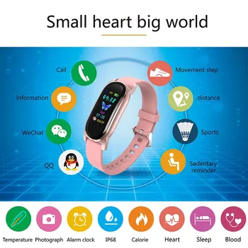 Temperatuur Smart Watch Naised Mehed Smartwatch Fitness Tracker Järelevalve Sport Veekindel Elektroonika Kella Andriod IOS Tund
