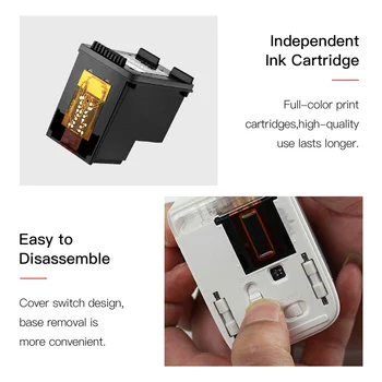 Tri-Color Ink Cartridge Asendamine 1200dpi kooskõlas MBrush Pihuarvutite Inkjet Printer HP 62XL Deskjet Mini tindikassett