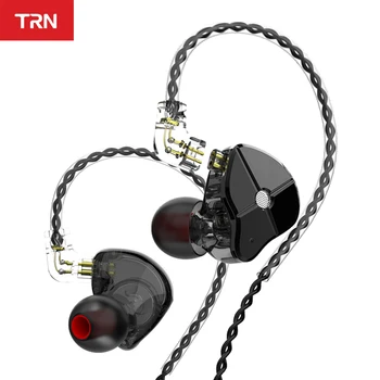 TRN ST1 1DD 1BA Hübriid Ear Kõrvaklapid HIFI DJ Monitor Töötab Sport Earplug Kõrvaklappidest Peakomplekt, Millel QDC Kaabel TRN V90 BA5