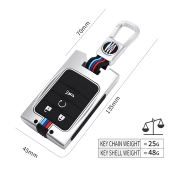 Tsingi Sulam Auto Võti Kate+Silikoon Võtmehoidja Jaoks Chevrolet Captiva Säde Onix Volt Aveo Sonic Smart Remote Key Juhul Carstying