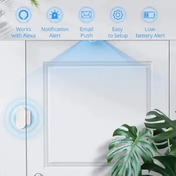 Tuya Zigbee Smart Ukse Andur Ukse Avatud/Suletud Detektorid Home Security Alert Turvalisus Alarm Kooskõlas Alexa Google