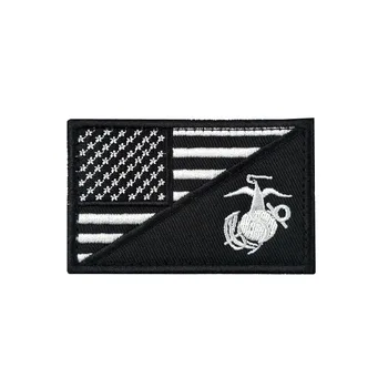 USA Armee, Mereväe Tihendid Märgid Sõdur Müts, Kott Sõjalise Kleebis Tikandid Velcro Applique Ameerika Lipu Taktikaline Seljakott Plaastrid