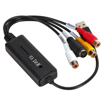 USB 2.0 Video Capture Card USB AV-S RCA Konverteri Adapter TV DVD Arvuti Grabber jaoks Tuuner Mängude Live Streaming