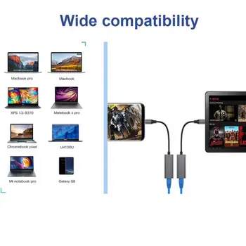 USB-C Ethernet USB-C-RJ45 Lan Adapter sobib MacBook Pro Samsung Galaxy S10/S9/Lisa 20 C Tüüpi Võrgu Kaart USB-Ethernet Võrgu