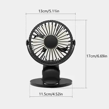 Usb Laetav Mini Vaikne Raju Kaasaskantav Desktop Fan Fan Clip V0Z6