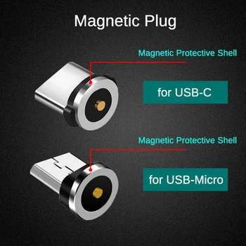 USB Type-C-Ring Magnet Laadimise Pistik Huawei Honor 30 20 10 9 8 9X Pro 20S 30S V20 v30 eluviis kodukinosüsteemid X10 V6-USB-C Adapter, Laadija Kaabel