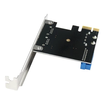 USB3 PCI express adapter PCI-e USB 3.0 20pin converter töötleja PCIe x1 USB 3 0 2 pordid adapter USB3.0 PCI-e laienduskaardi
