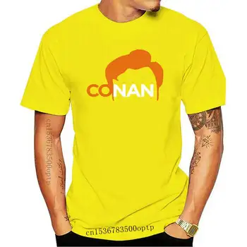 Uus Conan OBrien logo Meeste Must T-Särk, Suurus S-3XL