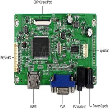 Uus EDP Control Board Monitor Komplekt B156XW04 V. 7 V7 V. 8 V8 HDMI+VGA LCD LED Ekraan Töötleja Juhatuse Juhi