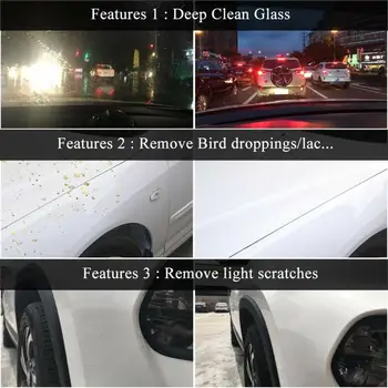 Uus Klaas Deep Cleanser Auto Esiklaasi Kriimustuste Eemaldamine Poleerimine Pad Vahend Auto Akna Nullist Remont Eemaldaja Klaas Pintsel