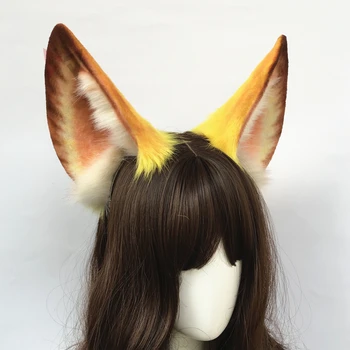 Uus Käsitsi Valmistatud 2020. aasta strateegia Uus Mäng TERA Alieen Cosplay DIY Hundi Kõrvad Hairhoop Hairbands Peakatet Halloween, Jõulud Kostüüm