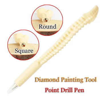 Uus Ruudu/Ringi Puurida 5D DIY Diamond Maali Vahend Punktist Puurida Pen Diamond Tikandid ristpistes Tarvikud