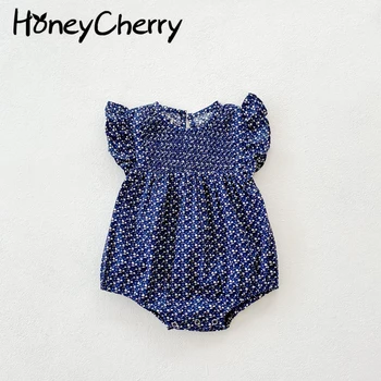 Uus summer baby girl polka-dot Bodysuit baby puuvillane ronida masti armas beebi tüdruku riided beebi tüdruk onesie