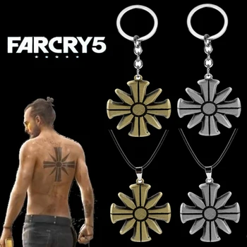 Uute tulijate Ripats Kaelakee Mäng Far Cry 5 Teema Choker Kaelakee Mood Kultuse Sümbol, Logo Ehted Meeste Kaelakeed Kingitused Farcry5
