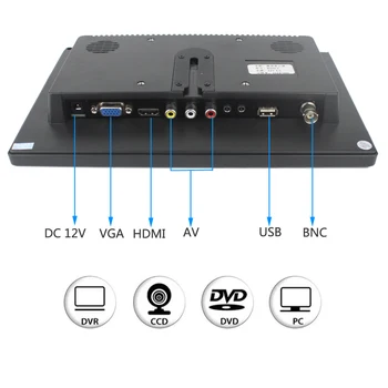 VGA AV-HDMI-USB-BNC Väljund Tööstus-10.1 tolline HD LCD-Ekraan, Tööstuse Video Kaamera Mikroskoobi abil Jälgida