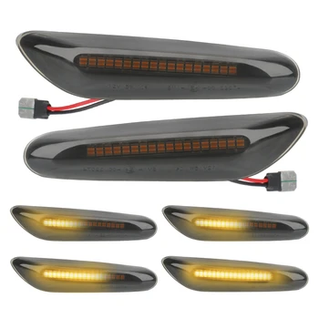Voolav Vesi Auto Näidik Dünaamiline LED pidurituled Kerge vigadeta suunatuli Süttib BMW E90 E91 E92 E93 E60 E82 E87 e61 seadmesse