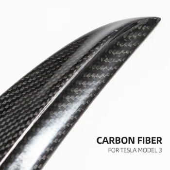 Vxvb Jaoks Tesla Mudel 3 Mudel 2021 Tarvikud Spoiler Päris Carbon Fiber Model3 Suure Jõudlusega Versioon Pagasiruumi Tiiva Spoiler Kolm