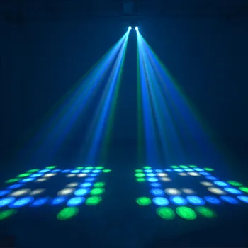 Värvikas 20W RGBW Muster Led Etapp Efekt Valgustus 128/64LED Kahekordne Pea Õhulaev Projektori Lambi Valguse DJ Disco Poole Tuled