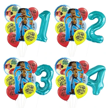 Woody Õhupalli 32inch Tiffany Sinine Number Õhupalli Lugu Isiku Asjade Baby Shower Sünnipäeva Teenetemärgi Mänguasjad Lastele Globos