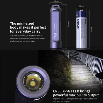 XTAR UV-Taskulamp T1-UV LED Lamp, Uv-Taskulamp Mini UV-Valguses Pet Uriini Plekke Detektor Light Sm Checker Avastamine