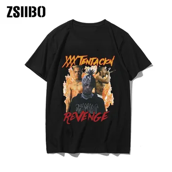 XXXTentacion Streetwear Naiste T-särk Harajuku Euroopa ja Ameerika Räppar Unisex T-särk 2021 Suvel Hip-Hop Tüdruk Футболка