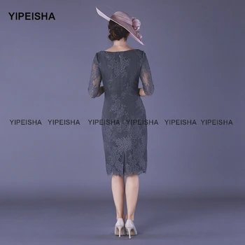Yipeisha Naised, Ema Pruut Kleidid Poole Põlve-Varruka Pikkus Ametlik õhtukleit Pits Pool Kleit Vestido Feminino