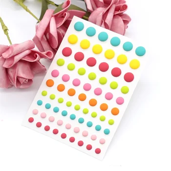 YPP KÄSITÖÖ Värvikas Sprinkles Suhkrut isekleepuvad Emailiga Dots Vaik Kleebis Scrapbooking/ DIY Crafts/ Kaardi Kaunistamiseks Teha