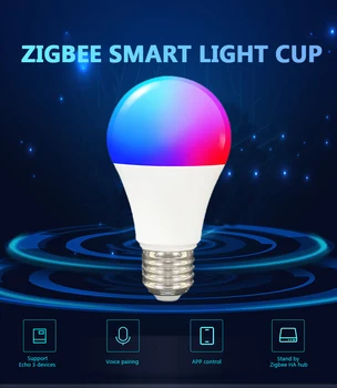 Zigbee Tuya WIFI 9W Smart LED Lamp E27 RGB Lamp Juhitava Aruka Elu Smartthings hääljuhtimine Google ' i Kodu, Alexa