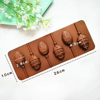 Šokolaadi Savi Toiduvalmistamis Lollipop Kook Hallituse Käsitsi Valmistatud Kummi Learning Küülik Easter Egg