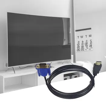 1 M HDMI-ühilduv Kaabel, HDMI-ühilduvate VGA-1080P-HD-Audio-Adapter-Kaabel HDMI-ühilduvate VGA Kaabel dropshipping