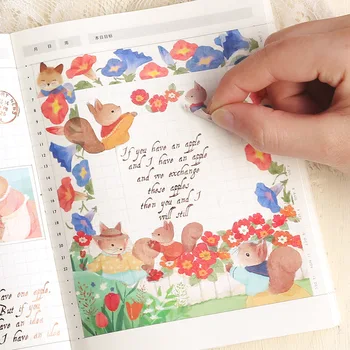 10tk/1lot Dekoratiivsed teipi Animo Aed Scrapbooking DIY Paber Jaapani Kleebised 3m