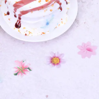 120pcs Toiduks Riisi Paberist Lilled Vahvel Paber Lille Värviline Cupcake Toppers Magustoidud Kook Teenetemärgi