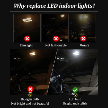 15tk Canbus LED Interior Light Komplekt Nissan Qashqai J10 J11 LED interjööri Kaart Dome Pagasiruumi ligh 2007-2017 2018 2019 2020