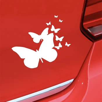 16.4*14.7 cm liblika muster auto kaitseraua kleebis Mood kaunistamiseks Isiksuse auto kleepsud naine