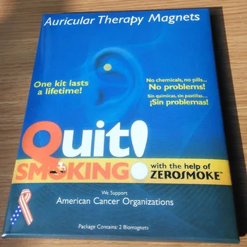 1tk Auricular Ravi Magnet Suitsetamisest biozereeepa Plaaster Stop Smok kõrva massager Nr Sigaretid Tervishoiu Ravi Zerosmoke