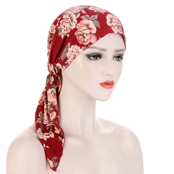 2021 Mood prindi naiste sisemine hijabs ühise põllumajanduspoliitika moslemi pea sall turban kapoti Kašupähklid Lill Kaardus Daamid wrap alusel hijab mütsid