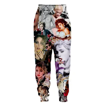 2021 uus toode mood Madonna 3D trükitud sörkimine püksid püksid Harajuku stiil romaani vabaaja casual riided naistele ja meestele