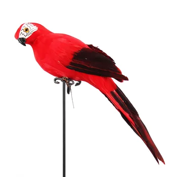 25/35cm Käsitöö Simulatsiooni Papagoi Loominguline Sulg Muru Figuriin Ornament Loomade Lindude Aed Lind Prop Kaunistamiseks Miniatuursed