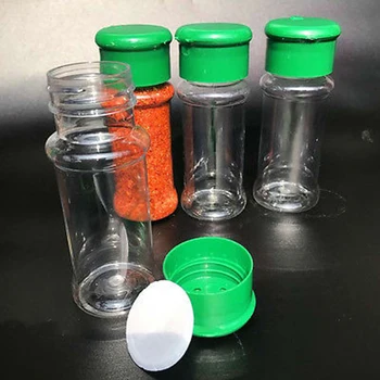 2pcs/Set Plastikust Sool, Pipar, Äädikas, Õli Cruet Shaker Jar Selge, Pudel, Pott